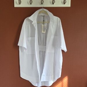 Classic White Button Down Shirt for Women